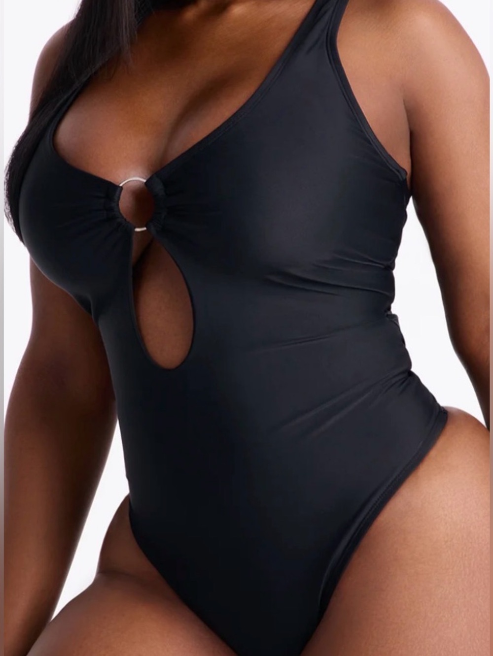 Fashion Nova-EVA O RING CUTOUT 1 PIECE SWIMSUIT